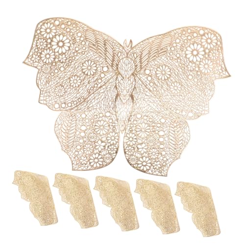 FUNNETOYU 6 Stück Untersetzer Und für heiligen hohl Blumen- Schmetterling mit Stichworte Dekoratives Placemat Tassen Matten Tasse Tischset Tischplacemat Cup Isolation Pad PVC Golden FUNNETOYU 6 Stück Untersetzer Und für heiligen hohl Blumen- Schmetterling mit Stichworte Dekoratives Placemat Tassen Matten Tasse Tischset Tischplacemat Cup Isolation Pad PVC Golden von FUNNETOYU