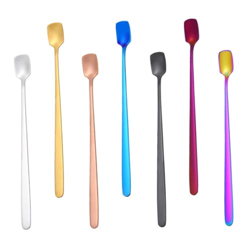 FUNNETOYU 7 Stück Teiliges Edelstahl Rührlöffel mit Langem Stiel Polierte Kaffee Mixlöffel Robustes Küchenzubehör für Kaffee Cocktail Eis und Dessert Langlebig und Vielseitig Einsetzbar FUNNETOYU 7 Stück Teiliges Edelstahl Rührlöffel mit Langem Stiel Polierte Kaffee Mixlöffel Robustes Küchenzubehör für Kaffee Cocktail Eis und Dessert Langlebig und Vielseitig Einsetzbar von FUNNETOYU