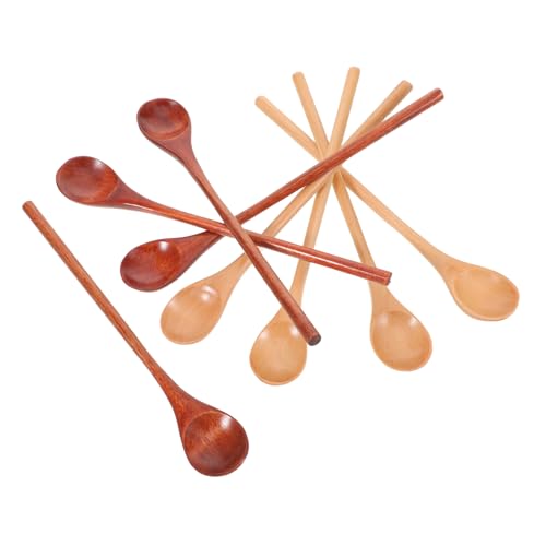 FUNNETOYU 8 Stück Teiliges Holzlöffel mit Langem Griff aus Nanmu Hölzern Ergonomisch Kratzfest Hitzebeständig zum Rühren von Honig Desserts Soßen und Puder Küche FUNNETOYU 8 Stück Teiliges Holzlöffel mit Langem Griff aus Nanmu Hölzern Ergonomisch Kratzfest Hitzebeständig zum Rühren von Honig Desserts Soßen und Puder Küche von FUNNETOYU