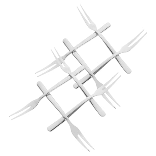 FUNNETOYU 8 Stück Teiliges Kleine Dessertgabeln aus Ergonomisch Geformt Langlebig und Vielseitig für Vorspeisen Salate Obst für und Gäste von FUNNETOYU