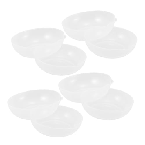 FUNNETOYU 8 Stück Teiliges Küchenwaagen-tablett Transparentes Auslaufsicheres Messschälchen mit Messskala Robustes Bruchsicheres Kunststoff-waagegeschirr für Kochen Backen Diät und Präzises von FUNNETOYU