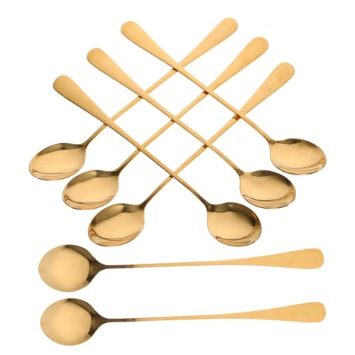 FUNNETOYU 8 Stück Teiliges Lange Edelstahl Rührlöffel in Gold Langlebige Dessert Kaffeelöffel mit Ergonomischem Griff für Kaffee Eiscreme Kuchen und Cocktails Rostfrei und Biegefest FUNNETOYU 8 Stück Teiliges Lange Edelstahl Rührlöffel in Gold Langlebige Dessert Kaffeelöffel mit Ergonomischem Griff für Kaffee Eiscreme Kuchen und Cocktails Rostfrei und Biegefest von FUNNETOYU