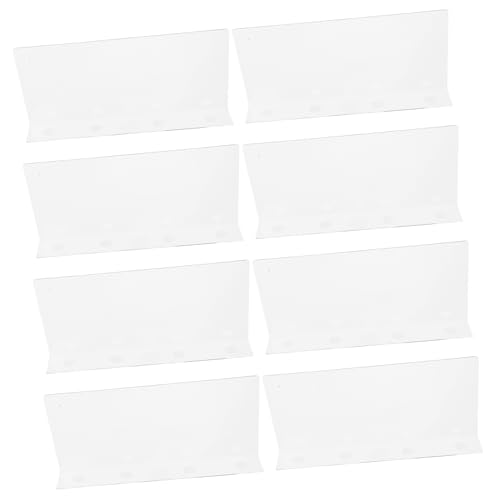 FUNNETOYU 8 Stück Transparente Regaltrenner Verstellbar für Kleiderschrank Badezimmer Küche und Organizer zur Effektiven Raumgestaltung mit Runden Kanten FUNNETOYU 8 Stück Transparente Regaltrenner Verstellbar für Kleiderschrank Badezimmer Küche und Organizer zur Effektiven Raumgestaltung mit Runden Kanten von FUNNETOYU