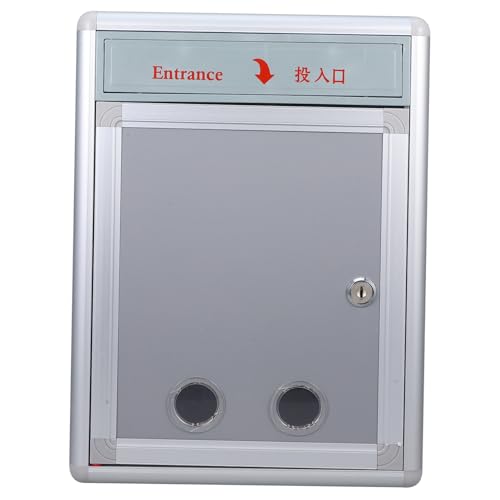 FUNNETOYU Abschließbare Wand Suggestion Box aus und Aluminiumlegierung Robuste Mehrzweck Spenden und Wahlurne mit Schlitz für Schule Büro und Plätze Große Hängende Kummerkasten FUNNETOYU Abschließbare Wand Suggestion Box aus und Aluminiumlegierung Robuste Mehrzweck Spenden und Wahlurne mit Schlitz für Schule Büro und Plätze Große Hängende Kummerkasten von FUNNETOYU
