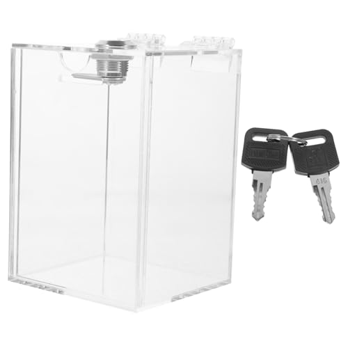 FUNNETOYU Acryl Spardose für Transparente Geldsparbox mit Schloss Einfach zu Bedienen für Spargewohnheiten als zur Geburt oder Feiertagen FUNNETOYU Acryl Spardose für Transparente Geldsparbox mit Schloss Einfach zu Bedienen für Spargewohnheiten als zur Geburt oder Feiertagen von FUNNETOYU