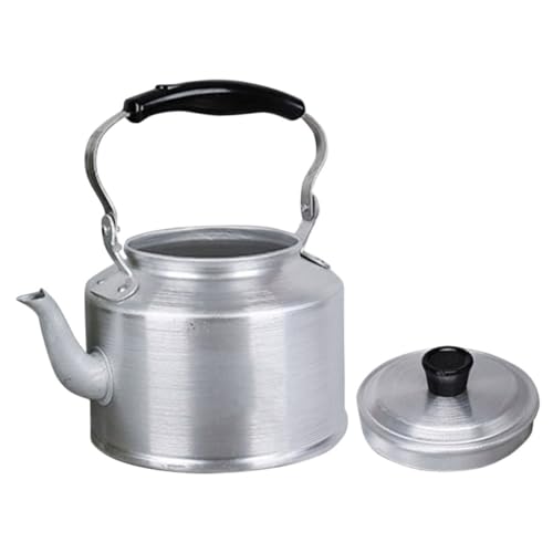 FUNNETOYU Altmodischer Aluminium Teekessel mit Hitzebeständigem Griff Kompakt Leichter Camping und Desktop Wasserkocher für Tee Kaffee und Wasserkochen Retro Praktischer Herd Top FUNNETOYU Altmodischer Aluminium Teekessel mit Hitzebeständigem Griff Kompakt Leichter Camping und Desktop Wasserkocher für Tee Kaffee und Wasserkochen Retro Praktischer Herd Top von FUNNETOYU