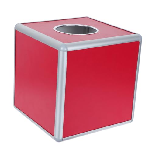 FUNNETOYU Aluminium Lotteriebox mit Schlitz Stabile Spendenbox aus Hochwertiger Legierung Sichere Aufbewahrung für Tickets und Bargeld Farbige Kanten für Firmenjubiläen und FUNNETOYU Aluminium Lotteriebox mit Schlitz Stabile Spendenbox aus Hochwertiger Legierung Sichere Aufbewahrung für Tickets und Bargeld Farbige Kanten für Firmenjubiläen und von FUNNETOYU
