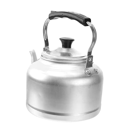 FUNNETOYU Aluminium Teekessel Dickwandig Hoher Temperaturbeständigkeit Großer Wasserkessel für Gas und Induktionsherde Rostfrei Langlebig Klassisch Schlicht für Haushalt und Restaurant von FUNNETOYU