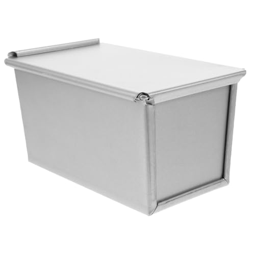 FUNNETOYU Aluminium-plattierte Toastbox Brotpfannen Bäcker Form Backpfanne Für Brotdose Deckel Tablett Herstellung Backen Laib Pan Rechteckig Brotlaib Dose Aluminiumbeschichtung Silber von FUNNETOYU