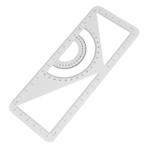 FUNNETOYU Aluminiumlegierung Set mit Lineal und Winkelmesser Langlebiges Zeichengerät für Schüler Architekten und Handwerker Präzise Messung und Robustes Metallmaßwerkzeug von FUNNETOYU