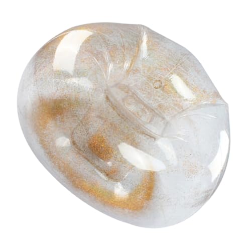 FUNNETOYU Aufblasbarer Loungestuhl Liege im Freien aufblasbar Sitz aufblasbares Sofa Reisen drinnen Stoff Chaiselongue Schlag für Aufblasbarer Glitzerstuhl Blow-up-Lounge pvs Transparent von FUNNETOYU