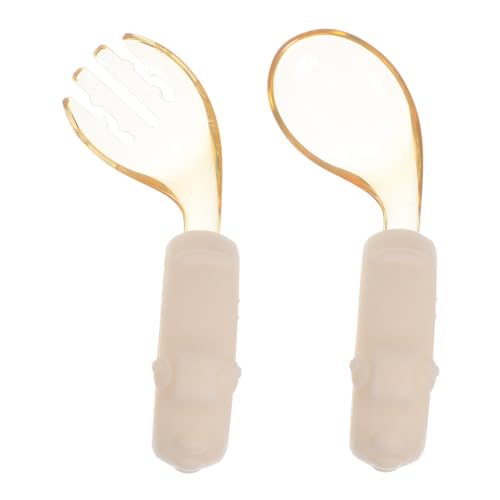 FUNNETOYU Babynahrungsgeschirr Löffel Für Babys Selbstfütterungsutensilien Selbstessutensilien Trainingslöffel Für Kleinkinder Trainingslöffel Utensilien Set Fütterungslöffel Ppsu von FUNNETOYU