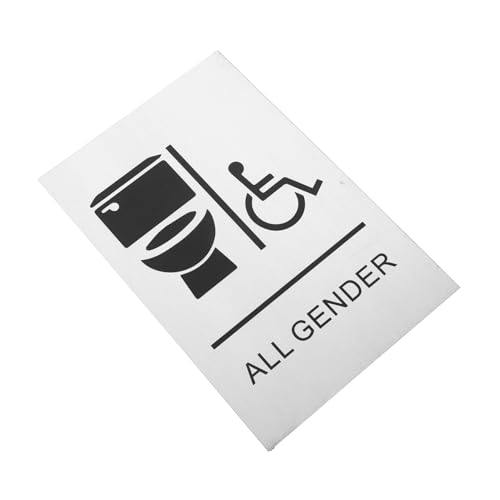 FUNNETOYU Barrierefreies Toilettenschild Rollstuhlfahrer Wc Schild für Hotel Büro Restaurant mit Elegantem Design und Klarer Behinderten Wc Kennzeichnung von FUNNETOYU