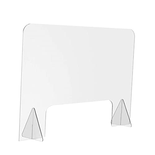 FUNNETOYU Büro Acryl Isolationstafel Transparent Spray Schutzplatte für Schreibtischtrennwand Leicht zu Reinigen Einfache Installation für Arbeitsplatz und von FUNNETOYU