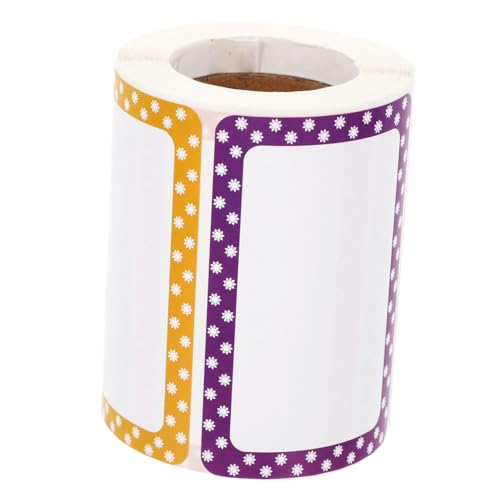 FUNNETOYU Bunte Selbstklebende Namensetiketten Beschreibbare Aufkleber für Sortierung und Kennzeichnung Kleine Langlebige Sticker für Büro Schule und Zuhause von FUNNETOYU