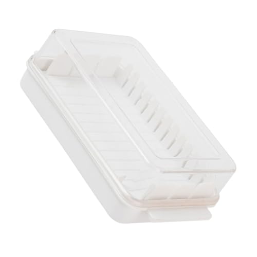 FUNNETOYU Butter Aufbewahrungsbox mit Deckel Abnehmbare Butterschneidebox für Frische Butter und Käse Lebensmittelechter Butterhalter für Kühlschrank und Tisch für Feste und Familienfeiern von FUNNETOYU