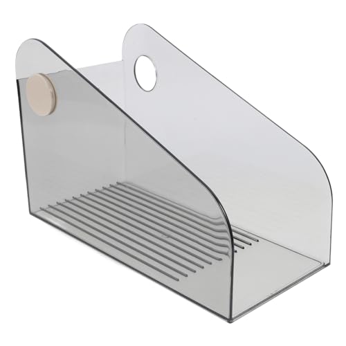 FUNNETOYU Desktop Dokumentenhalter Transparente Graue Buchablage Für Schreibtisch Für Organisation Von Zeitschriften Und Büchern Langlebig Pet Und Große von FUNNETOYU