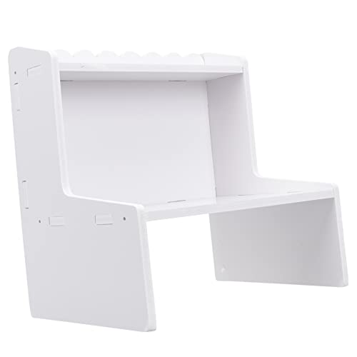 FUNNETOYU Desktop Organizer Aus Holz Mit Zwei Praktischer Schreibtisch-Organizer Für Büro Schlafzimmer Und Studentenwohnheim Dekorativer Aufbewahrungsrack Für Und Zubehör von FUNNETOYU
