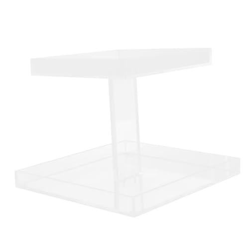 FUNNETOYU Doppelstöckiges Parfümregal Organizer mit Abnehmbarem Design Transparenter Kosmetik Badezimmer aufbewahrungsständer Vielseitig für Schlafzimmer und Badezimmer Leicht zu Reinigen von FUNNETOYU