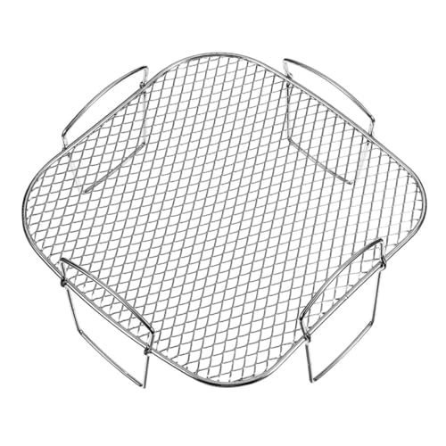 FUNNETOYU Edelstahl Airfryer Zubehör Grillrost Hitzebeständig Langlebig für Gemüse Grillen Backen Spülmaschinenfest Kühlregal Heißluftfritteuse Küchenrost von FUNNETOYU