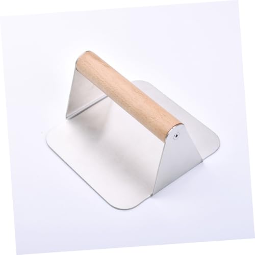 FUNNETOYU Edelstahl Burgerpresse Quadratisch Fleischpresse Patty Form Tool Ergonomisch Griff Antihaft Oberfläche Für Burger Patties Steak Formen von FUNNETOYU