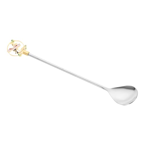 FUNNETOYU Edelstahl Cocktail Rührlöffel Metall Mixlöffel mit Langem Griff Wiederverwendbarer Trinklöffel für Getränke Kaffeerührlöffel und Slush Eis Löffel Geeignet für Bar und Zuhause von FUNNETOYU