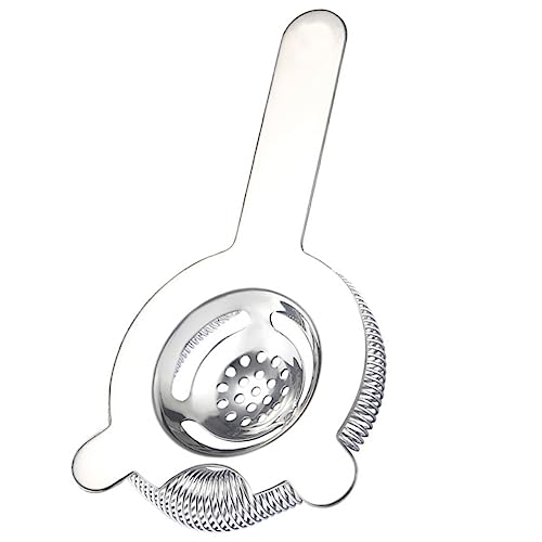 FUNNETOYU Edelstahl Cocktailfilter Wiederverwendbarer Barsieb Professioneller Cocktailfilter Für Cocktails Tragbarer Und Verschleißfester Getränkebereiter Für Bar Und Zuhause von FUNNETOYU