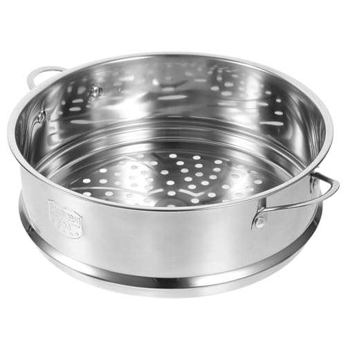 FUNNETOYU Edelstahl Dampfgarer Korb mit Griff Vielseitiger Haushalt Dünsteinsatz für Gemüse und Dim Sum Praktisch Leicht zu Reinigen Sicher und Kratzfrei für Küche und Kochen von FUNNETOYU