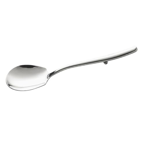 FUNNETOYU Edelstahl Servierlöffel mit Rutschfestem Griff Tiefem Löffelkopf Multifunktional für Buffet Suppe und Gemeinschaftsessen Langlebig für Zuhause Restaurant und Hotelgebrauch von FUNNETOYU