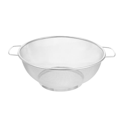 FUNNETOYU Edelstahl Siebkorb mit Doppelgriffen Feinmaschiger Abtropfkorb für Ölfilterung und Abtropfen Langlebig Geeignet für Frittieren Gemüse Nudeln Obst Praktische Küchenausstattung FUNNETOYU Edelstahl Siebkorb mit Doppelgriffen Feinmaschiger Abtropfkorb für Ölfilterung und Abtropfen Langlebig Geeignet für Frittieren Gemüse Nudeln Obst Praktische Küchenausstattung von FUNNETOYU