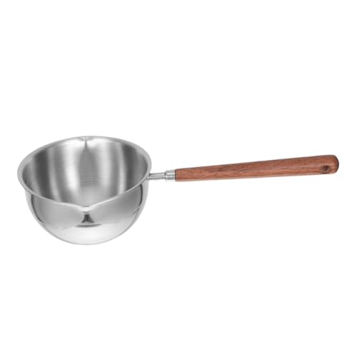 FUNNETOYU Edelstahl Suppenkelle mit Doppel ausgießer Ergonomischer Langem Griff Hitzebeständig Rostfrei Eleganter Küchenlöffel zum Servieren von Suppe Soßen und Milchgerichten von FUNNETOYU