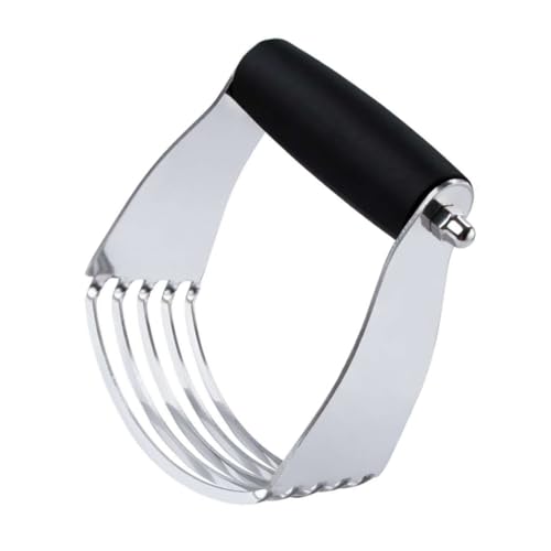 FUNNETOYU Edelstahl Teigschneider Handmixer Pastry Cutter Robust Rutschfest Vielseitig für Teig Butter Kartoffeln Gemüse Küchenutensil von FUNNETOYU