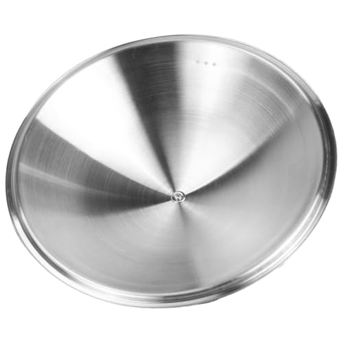 FUNNETOYU Edelstahl Topfdeckel Dicker Metall Pfannendeckel mit Hitzebeständigem Griff Vielseitiger Bratpfanne Deckel für Zuhause und Gastronomie Langlebiger Kochgeschirr Schutz von FUNNETOYU
