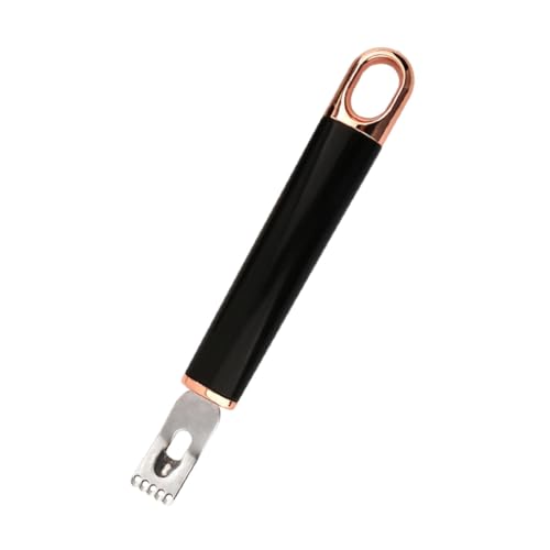 FUNNETOYU Edelstahl Zitronenreibe Handlicher Obst Gemüseschneider mit Ergonomischem Griff Antiblockierende Zähne Leicht zu Reinigen für Küche Restaurant und Zuhause Zufällige Farbe von FUNNETOYU