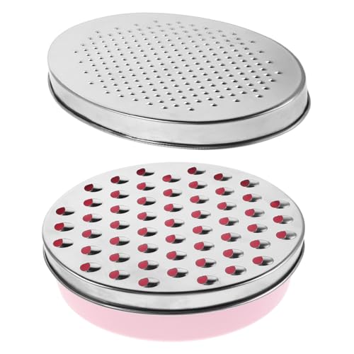 FUNNETOYU Ergonomischer Ovaler Edelstahl-käsehobel mit Aufbewahrungsbox Vielseitiger Gemüseschneider und Zitronenreibe Kleines Küchenwerkzeug für Käse Karotten Ingwer Einfach zu Reinigen von FUNNETOYU