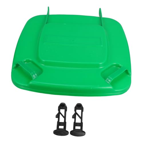 FUNNETOYU Ersatzdeckel mit Sperrstift für Mülleimer Wetterbeständiger Mülltonnendeckel mit Clip Hält Außenbereiche Sauber und Ordentlich von FUNNETOYU
