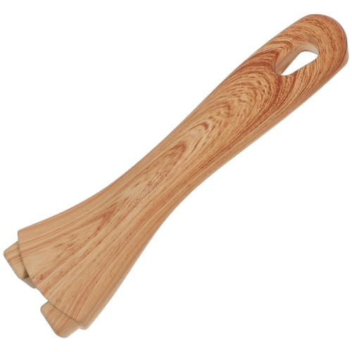FUNNETOYU Ersatzgriff für Pfannen und Töpfe Hitzebeständiger Ergonomischer Küchen Griff aus Holzoptik Langlebig Passend für Wok Milchtopf und Kochgeschirr mit Aufhängeloch Leicht zu Reinigen von FUNNETOYU