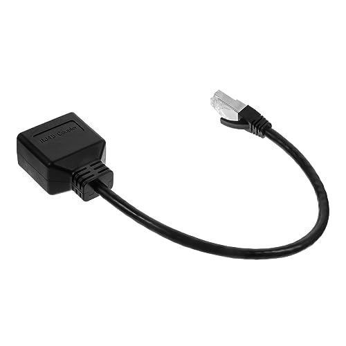 FUNNETOYU Ethernet Splitter Adapter LAN Kabel Männlich zu Zwei Weiblichen Buchsen Gigabit Netzwerkverbinder für Computer Router Smart Tv Praktischer Netzwerkverteiler für und Büroanschlüsse von FUNNETOYU