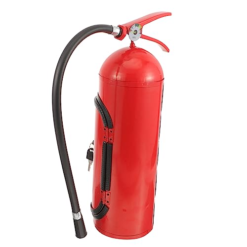 FUNNETOYU Feuerlöscher Weinflaschenhalter Kreative Weinspeicherbox für Männer und Feuerwehrleute Metall Weinbehälter für Rotwein Whiskey und Brandy für Kleine Gläser Stilvolle Desktop von FUNNETOYU