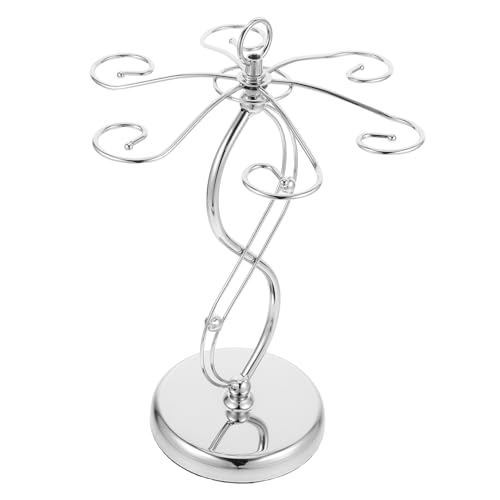 FUNNETOYU Freistehender Weinglashalter aus Metall mit Haken Platzsparender Tisch und Küchen Organizer Eleganter Stielglasständer für Home Bar und Weinregal Modernes Design und Stabile FUNNETOYU Freistehender Weinglashalter aus Metall mit Haken Platzsparender Tisch und Küchen Organizer Eleganter Stielglasständer für Home Bar und Weinregal Modernes Design und Stabile von FUNNETOYU