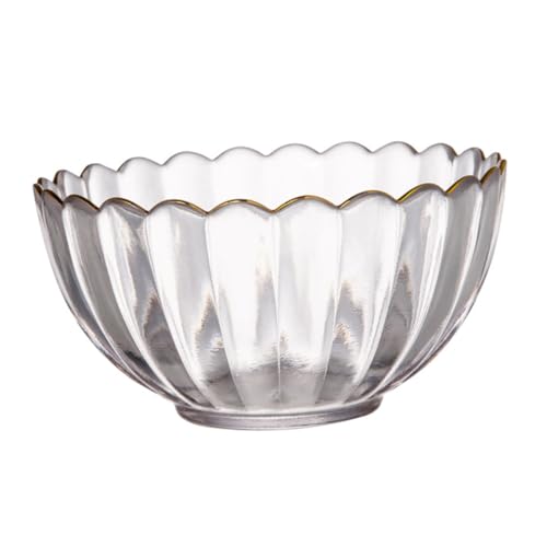 FUNNETOYU Glas Dessertschale Backform Multifunktional Servierschüssel Haushaltstischgeschirr Kleine Pudding und Salatschale für Kuchen und Desserts von FUNNETOYU