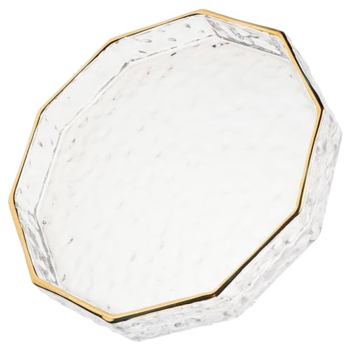 FUNNETOYU Glasschale mit Goldrand Tablett Obstschalen zum Servieren modern Dessertplatte Geschirrplatten Snack-Servierplatte Gericht empfindlich Salat Haushalt Glas Servierschale Transparent FUNNETOYU Glasschale mit Goldrand Tablett Obstschalen zum Servieren modern Dessertplatte Geschirrplatten Snack-Servierplatte Gericht empfindlich Salat Haushalt Glas Servierschale Transparent von FUNNETOYU