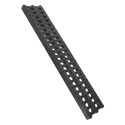 FUNNETOYU Grabenabdeckung Kanalrost Platte Beckenablaufgitter Abflüsse Kanäle aus Stabiler Grabenrost Rohrabdeckung im Freien Ablaufabdeckung außen Drainagekanal Polymer-PE-Material Schwarz von FUNNETOYU