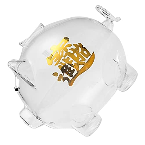 FUNNETOYU Große Transparente Spardose Sparbüchse Piggy Bank für Jungen und Mädchen Stabiler Handgefertigter Sparbehälter mit Lebhaftem Schwein Geldgeschenk und Dekoration FUNNETOYU Große Transparente Spardose Sparbüchse Piggy Bank für Jungen und Mädchen Stabiler Handgefertigter Sparbehälter mit Lebhaftem Schwein Geldgeschenk und Dekoration von FUNNETOYU