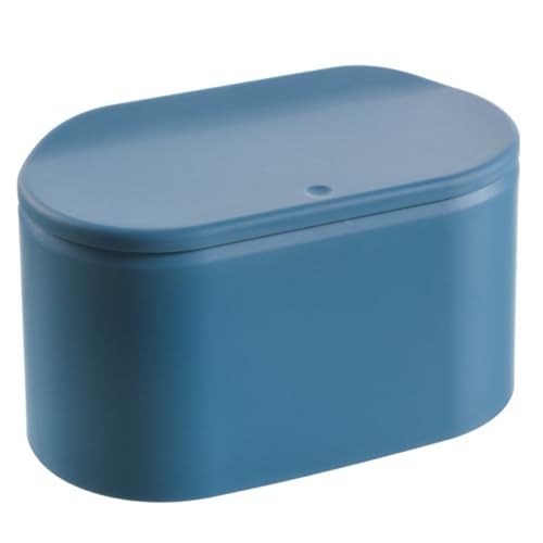 FUNNETOYU Großer Desktop Mülleimer mit Deckel Quadratisch Kunststoff Press Button Öffnung Geruchsdicht Stilvoll für Wohnzimmer Blau Langlebig Einfach zu Bedienen FUNNETOYU Großer Desktop Mülleimer mit Deckel Quadratisch Kunststoff Press Button Öffnung Geruchsdicht Stilvoll für Wohnzimmer Blau Langlebig Einfach zu Bedienen von FUNNETOYU