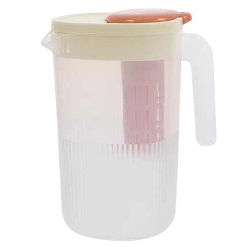 FUNNETOYU Großer Getränkekrug Mit Deckel Hochtemperaturbeständiger Wasserkrug Für Eistee Und Erfrischungsgetränke Für Zuhause Und Bürogebrauch von FUNNETOYU