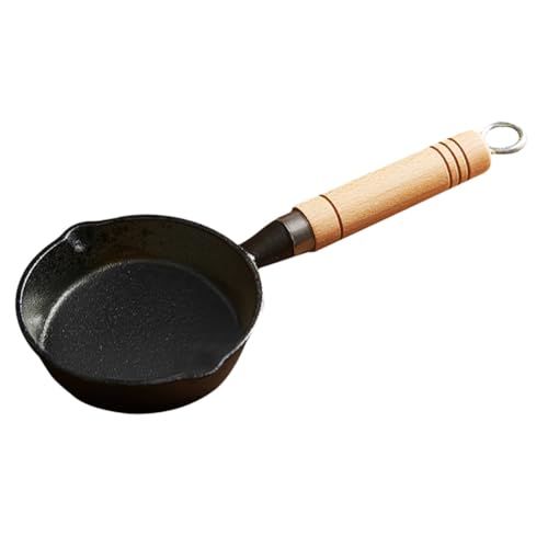 FUNNETOYU Gusseisen Butter Schmelztopf mit Holzgriff Kleiner Ölpfanne für Braten Kochen Camping Vielseitiger Mini Wok für Öl Gießen Eier Braten Induktion Geeignet FUNNETOYU Gusseisen Butter Schmelztopf mit Holzgriff Kleiner Ölpfanne für Braten Kochen Camping Vielseitiger Mini Wok für Öl Gießen Eier Braten Induktion Geeignet von FUNNETOYU