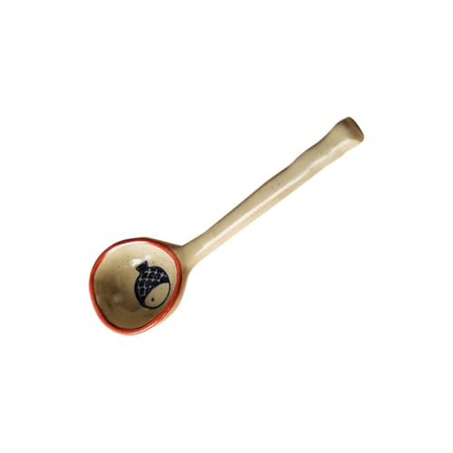 FUNNETOYU Handbemalter Keramiklöffel Japanischer Stil Praktischer Kleiner Suppen Dessertlöffel Adorables Küchenutensil für Kaffee und Speisen Glatte Oberfläche Leicht zu Reinigen FUNNETOYU Handbemalter Keramiklöffel Japanischer Stil Praktischer Kleiner Suppen Dessertlöffel Adorables Küchenutensil für Kaffee und Speisen Glatte Oberfläche Leicht zu Reinigen von FUNNETOYU