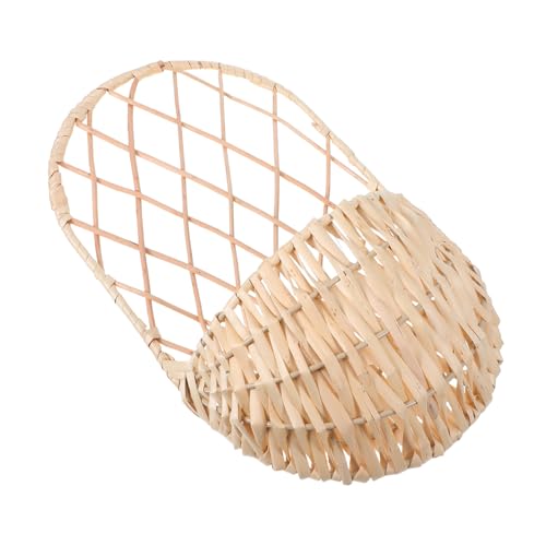 FUNNETOYU Handgefertigter Hängender Wicker-korb Rustikaler Wandkorb für Blumen und Haushaltsgegenstände Vielseitiger Natürlicher Weidengeflecht-organizer für Balkon Garten und Zuhause von FUNNETOYU