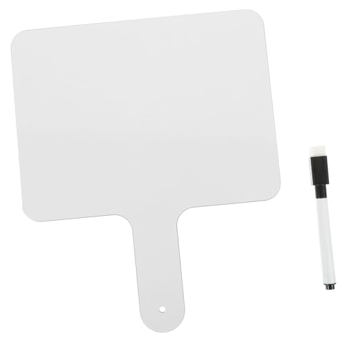 FUNNETOYU Handliches Whiteboard Teilig mit Marker Beschreibbares Abwischbares Antwortpaddel für Schüler Stabile Sichere Schreibtafel für Klassenzimmer und Spieleinsatz FUNNETOYU Handliches Whiteboard Teilig mit Marker Beschreibbares Abwischbares Antwortpaddel für Schüler Stabile Sichere Schreibtafel für Klassenzimmer und Spieleinsatz von FUNNETOYU